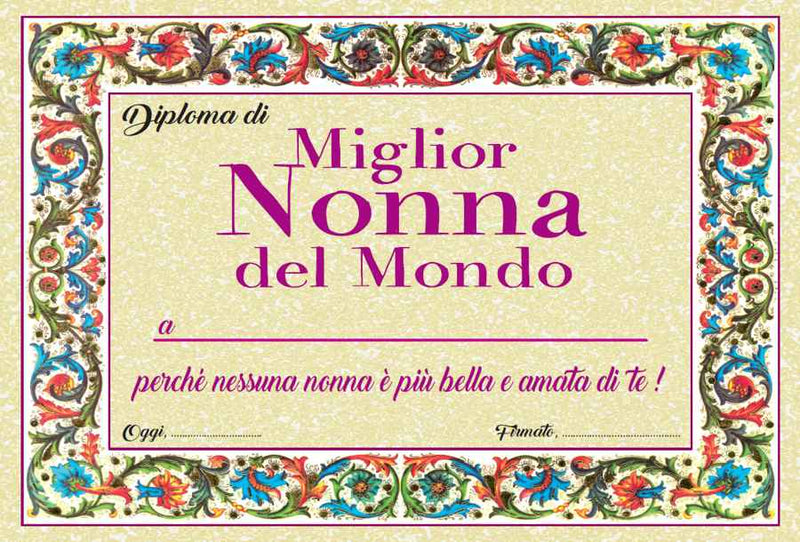 Diploma Nonna